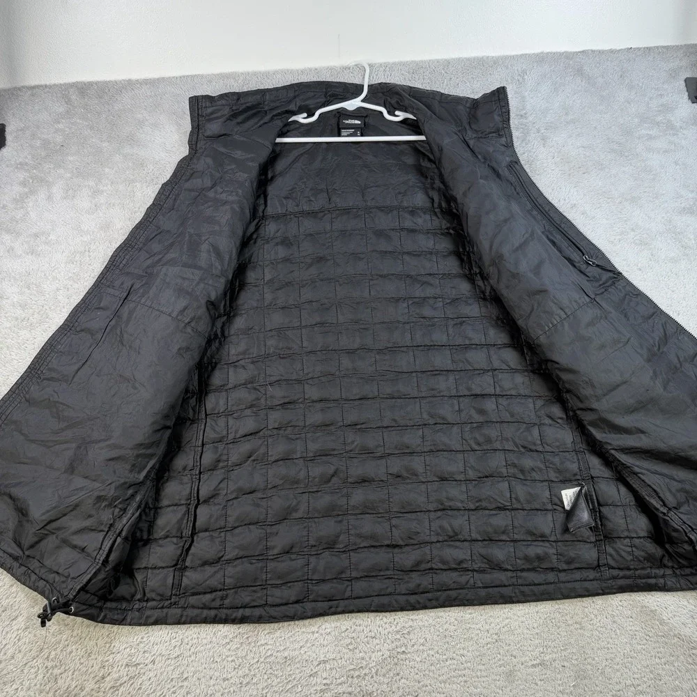 The North Face Vest Mens XL Black ThermoBall Insulated Lined Quilted Puffer